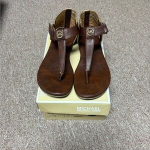 Michael Kors Tan Leather Sandals